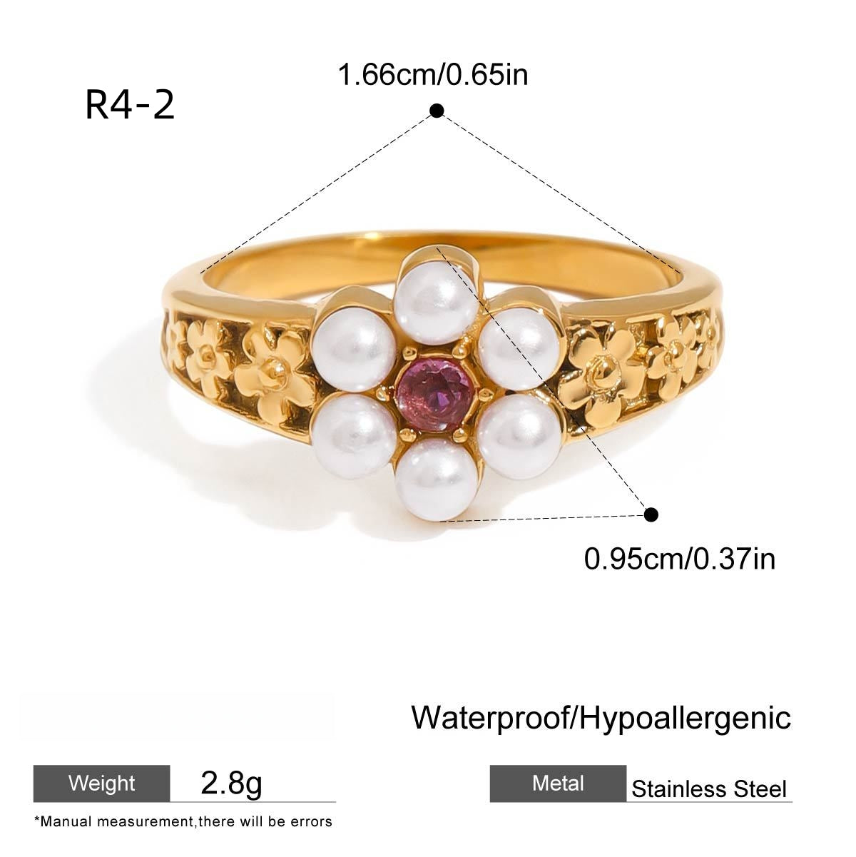 Luxury Rings Collection-Stainless steel with 18k gold