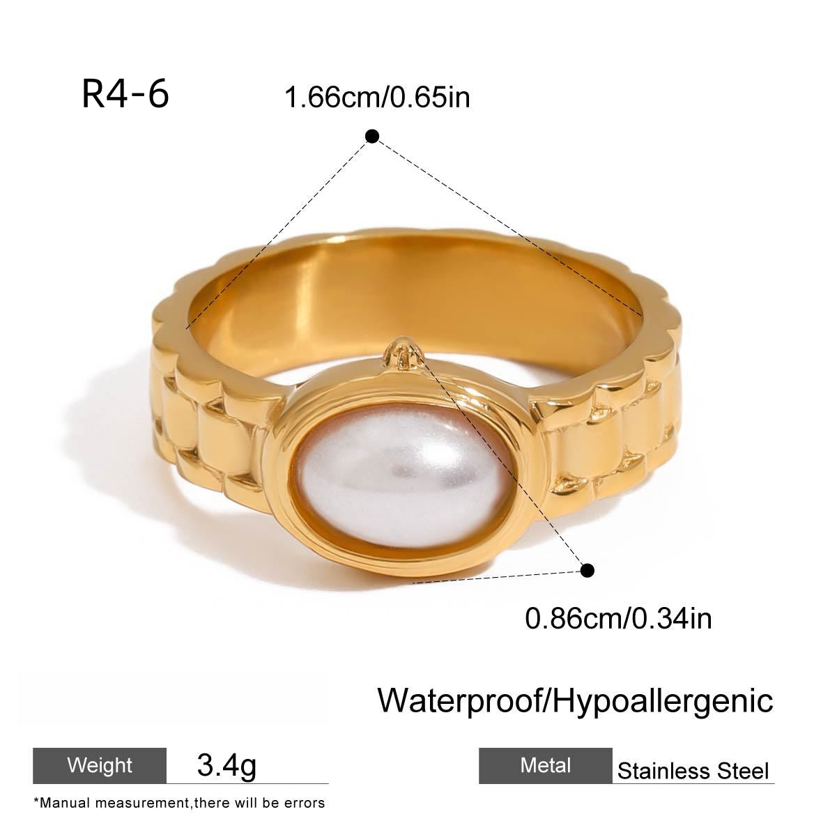 Luxury Rings Collection-Stainless steel with 18k gold